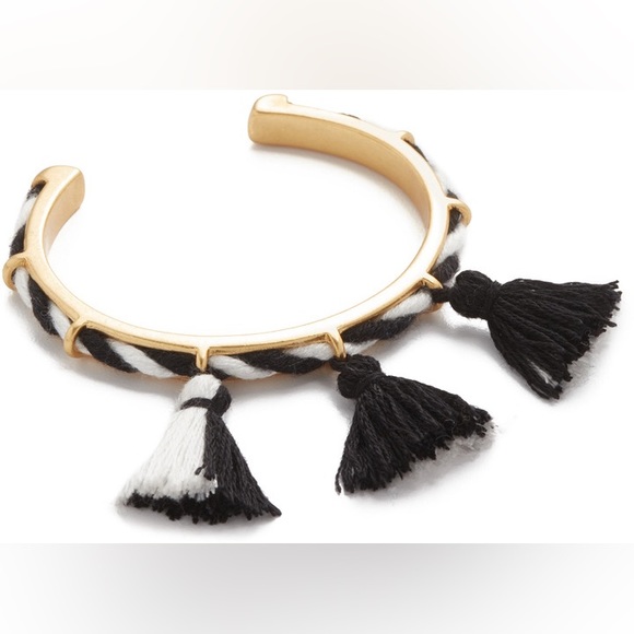 Madewell Cord Tassel Cuff Bracelet - Picture 2 of 5